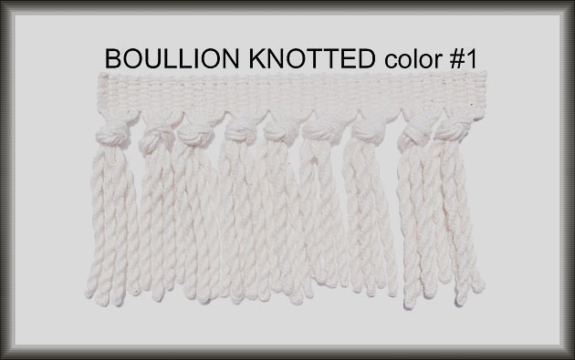 Turkish Boullion Knotted Rug Fringe