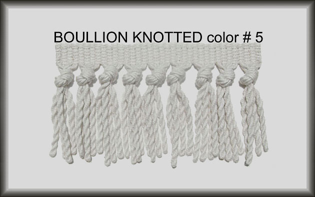 Turkish Boullion Knotted Rug Fringe