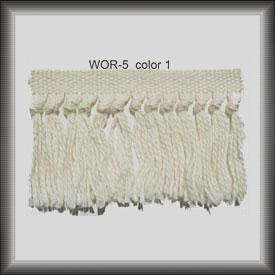 Rug fringe wool
